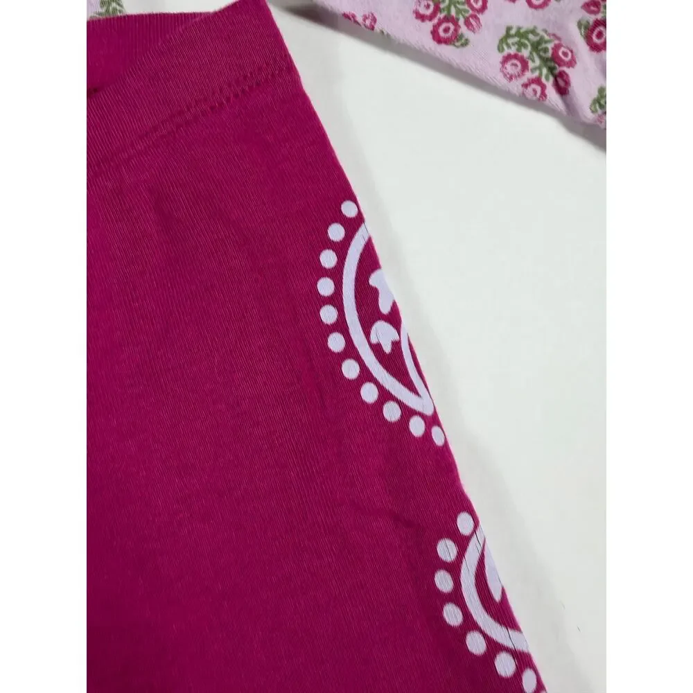 Tea Collection Floral Hooded Button-Up Top & Paisley Pants Size 18–24 Months